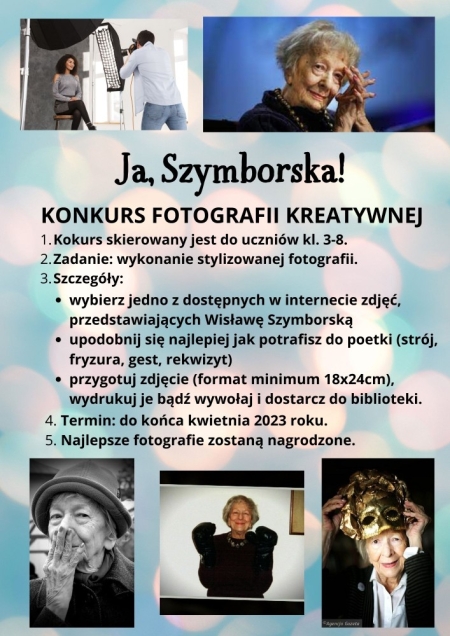 Ja, Szymborska! Konkurs fotografii kreatywnej