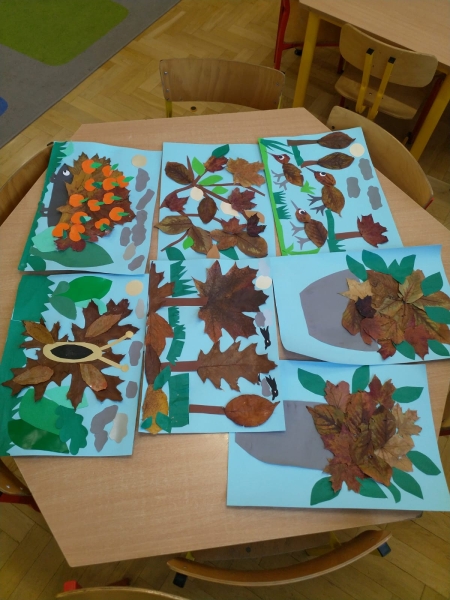 Jesienne kompozycje z liści